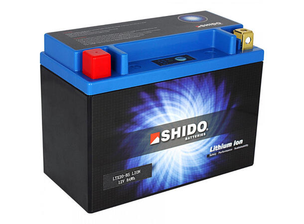 Shido LTX20-BS Lithium ATV/MC/Snøscooter Batteri